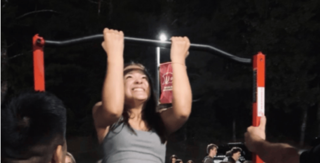 Football Game Pull-Up Bar Has Student Facing Her Fears